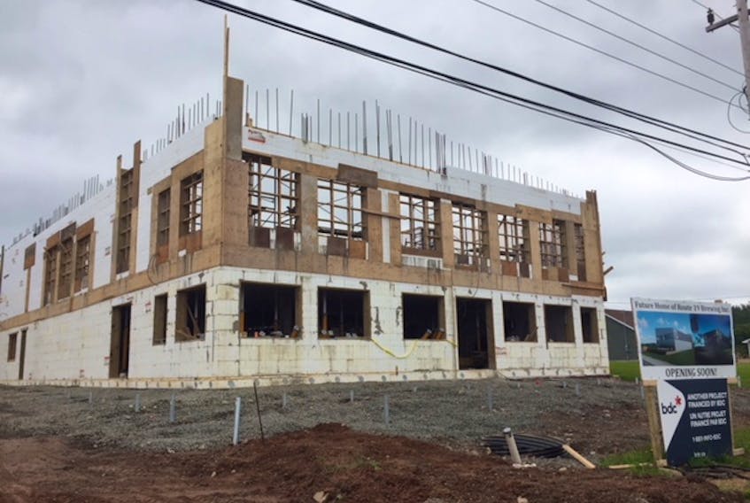 Route 19 Brewing Inc. is currently under construction in Inverness. The build of the microbrewery was delayed in the spring due to poor weather. There are seven partners involved in the project that’s estimated to cost $3.5 million to $4 million. It’s expected to open sometime in the fall.