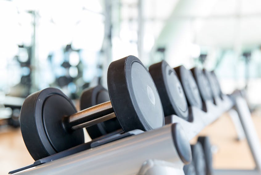 Weights are shown in this stock photo.