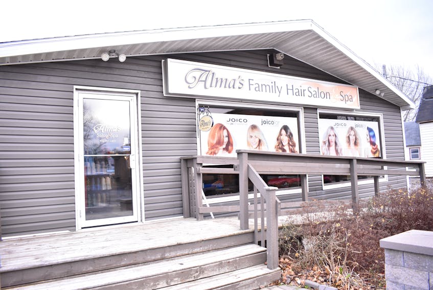 Alma’s Family Hair Salon & Spa in Sydney is pictured above. Last year’s Thanksgiving Day flood directly affected the business. The business is hosting a grand reopening on Sunday from 5 p.m. until 8 p.m. CHRISTIAN ROACH/CAPE BRETON POST