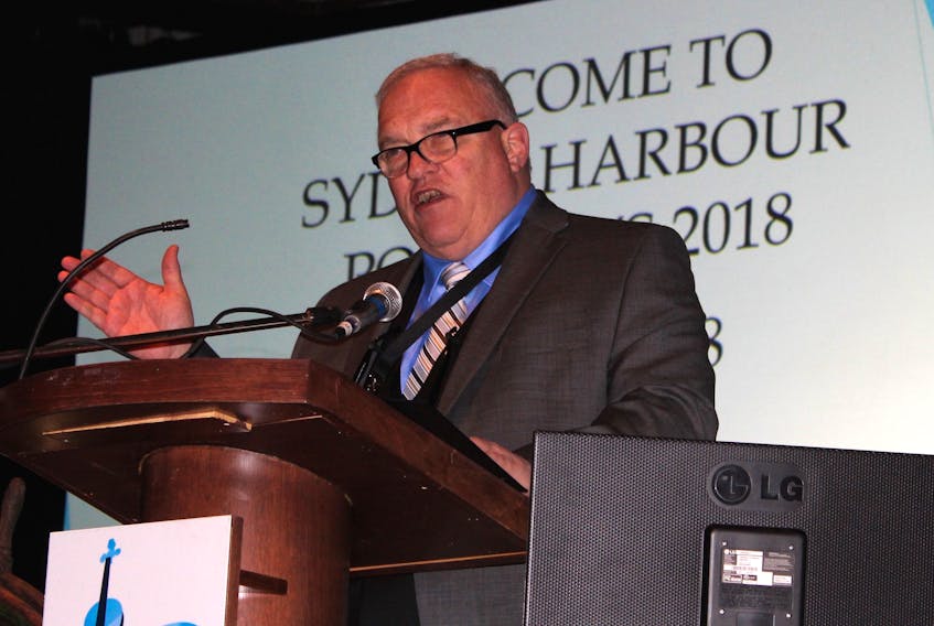 Barry Sheehy offered up an update on the proposed Novaporte container terminal development at Sydney’s annual Port Days conference Thursday at the Joan Harriss Cruise Pavilion in Sydney.