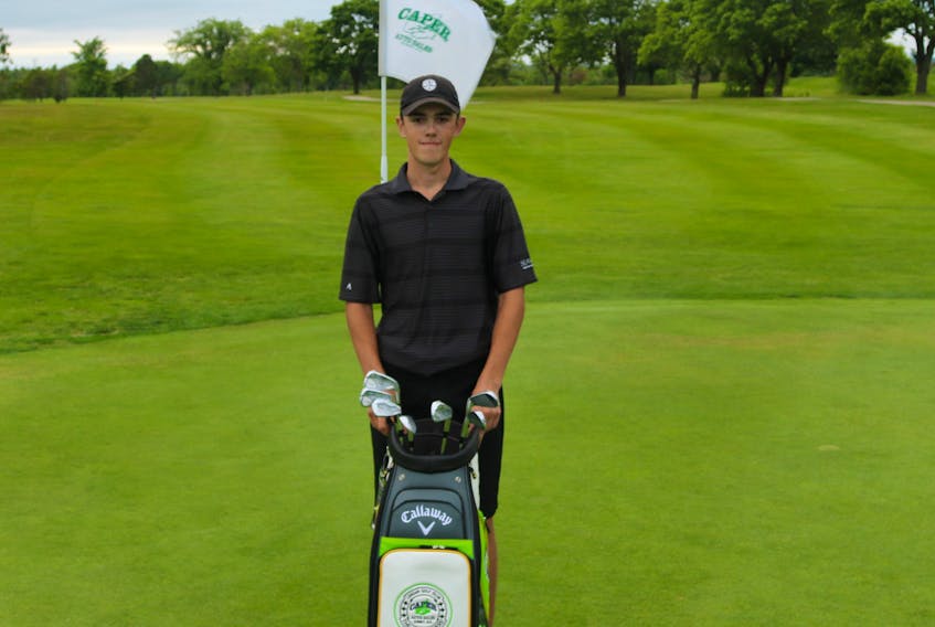 Aubrey Farrell from Seaview Golf and Country Club won the 52nd annual Cape Breton Roadbuilders championship presented by Caper Auto Sales July 14 at Lingan Golf and Country Club. Farrell defeated defending champion Kevin George and former champion Brett McKinnon in a two-hole playoff. Farrell birdied the 18th hole from off the green to win the title. The win marked Farrell's first Roadbuilders title. PHOTO SUBMITTED/DONNIE ROWE