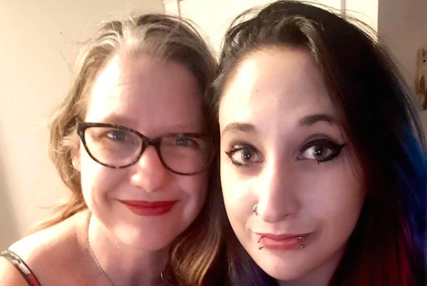 The late Ashleen O’Dorsay, right, at home with her mother Colleen D’Orsay on her 25th birthday, July 2019. Ashleen, who struggled with mental illness and addiction felt there was stigma regarding her illnesses in healthcare and was working towards combating that, tragically died of blood poisoning from intravenous drug use on Jan. 12, 2021.