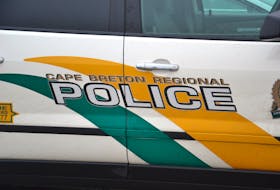 The Cape Breton Regional Police Service logo is seen on the side of a CBRPS police file photo.