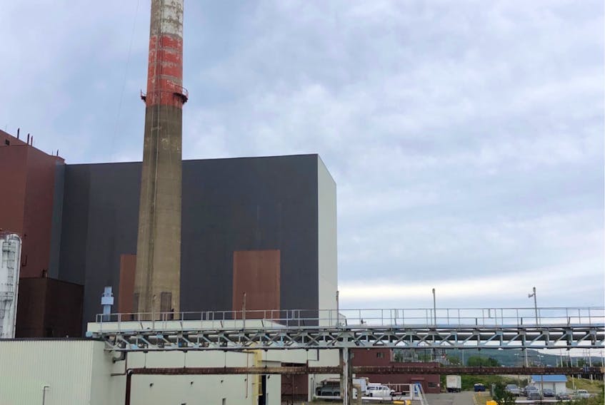 Nova Scotia Power has begun the process of dismantling a 50-year-old, 91-metre tall stack at its Point Tupper generating station. Contributed