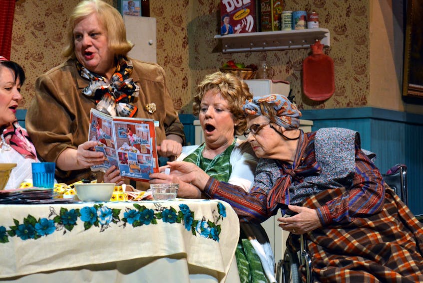 It promises to be another busy season at the Boardmore Theatre with four main stage productions and three theatre festivals. Shown here is a scene from a 2017 production, “Les Belle-soeurs” with, from left to right, Ann Mcphee as Yvette Longpre; Charlotte Dorndic as Germaine Lauzon; Diana MacKinnon-Furlong as Therese Dubuc and Sandra Dunn as Olivine Dubuc.