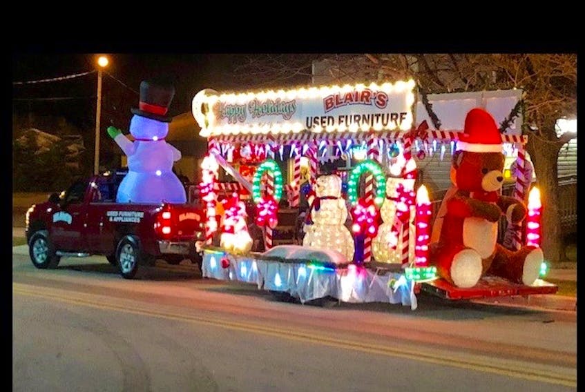 Blair Slade’s Happy Holidays float was absent from this year’s Sydney Santa parade. The Glace Bay businessman and community booster said the float was designed for a nighttime parade and after this year’s rule changes he opted not to reassemble the float for a daytime event.