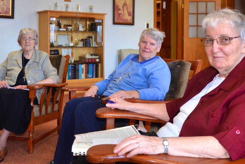 Sisters Isabel MacLellan, Coline Chisholm and Catherine MacEachern talk about their home at St. Joseph’s Convent in Mabou.