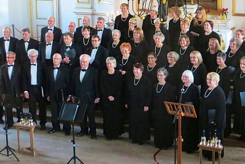 The Cape Breton Chorale is shown here in this file photo during a concert at the Fortress of Louisbourg.