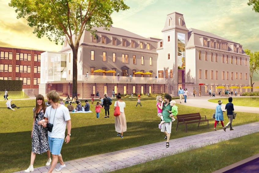 This is a conceptual image of what the Centre for Arts, Culture and Innovation that New Dawn is proposing for the former Holy Angels convent may look like if the project goes ahead. The $12 million development attracted $3.2 million in funding from the province. SUBMITTED IMAGE