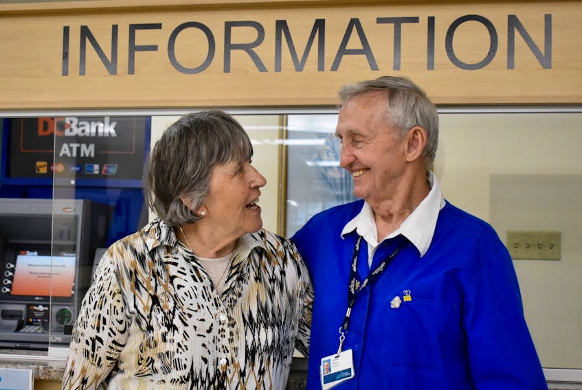 A chance meeting at the information kiosk at the Cape Breton Regional Hospital in Sydney led to marriage for Theresa and Charlie MacIntyre. Following their initial encounter, the 76-year-old Theresa and 82-year-old Charlie, who had both lost their spouses, found they matched up to the point where they wanted to spend the rest of their lives together. The happy couple is now planning a honeymoon in Ireland.