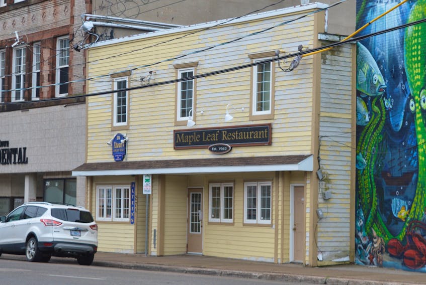 The Maple Leaf restaurant on Charlotte Street in Sydney is shown above. The longtime downtown Sydney eatery has closed due to a lack of business. DAVID JALA/CAPE BRETON POST