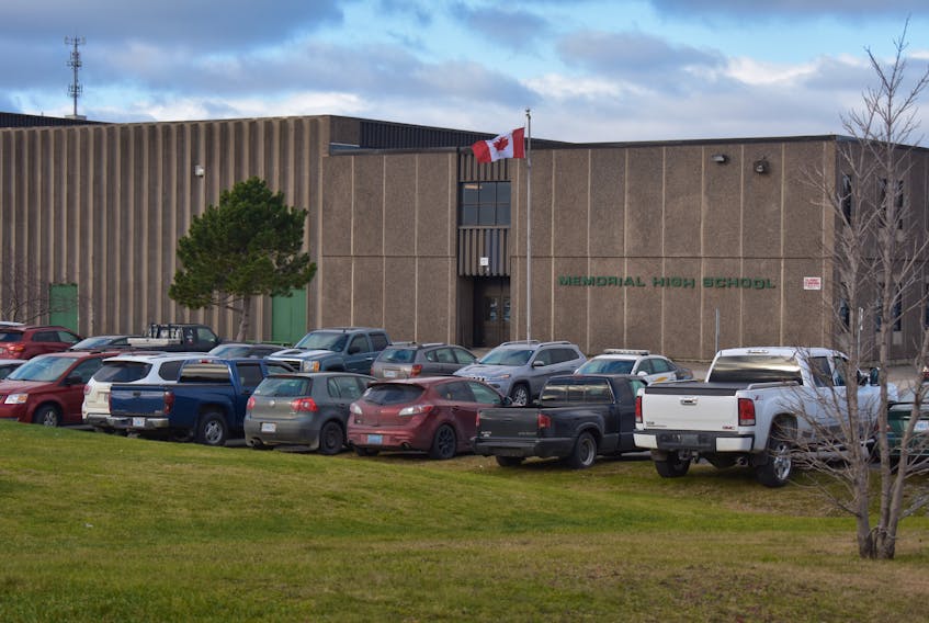 Since November, Memorial High School in Sydney Mines has been evacuated six times because of either smoke signal canister incidents or reported threats. JEREMY FRASER/CAPE BRETON POST