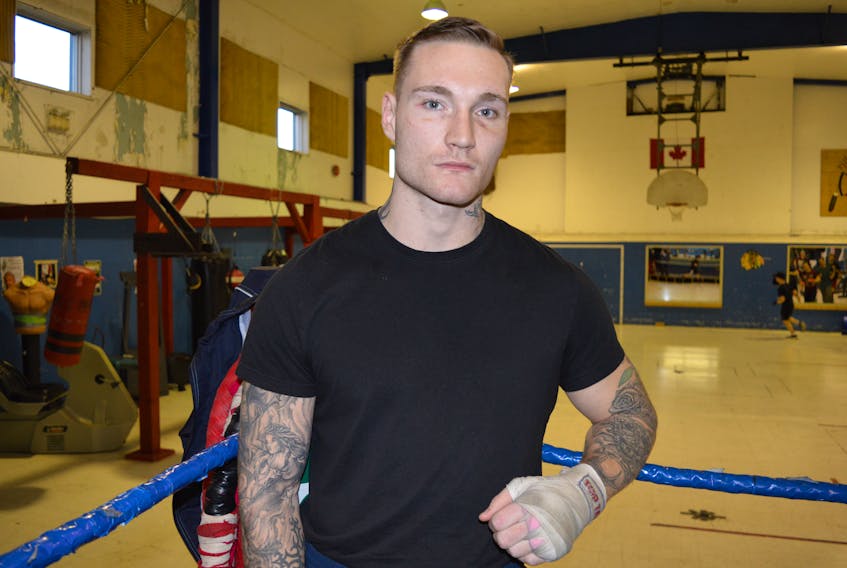 Cape Breton boxer Ryan Rozicki is shown training for a fight in this file photo. Promoters are promising an action-packed, Las Vegas-style show for the return of professional boxing to Sydney on Nov. 25, with Rozicki boxing in the main event. CAPE BRETON POST PHOTO