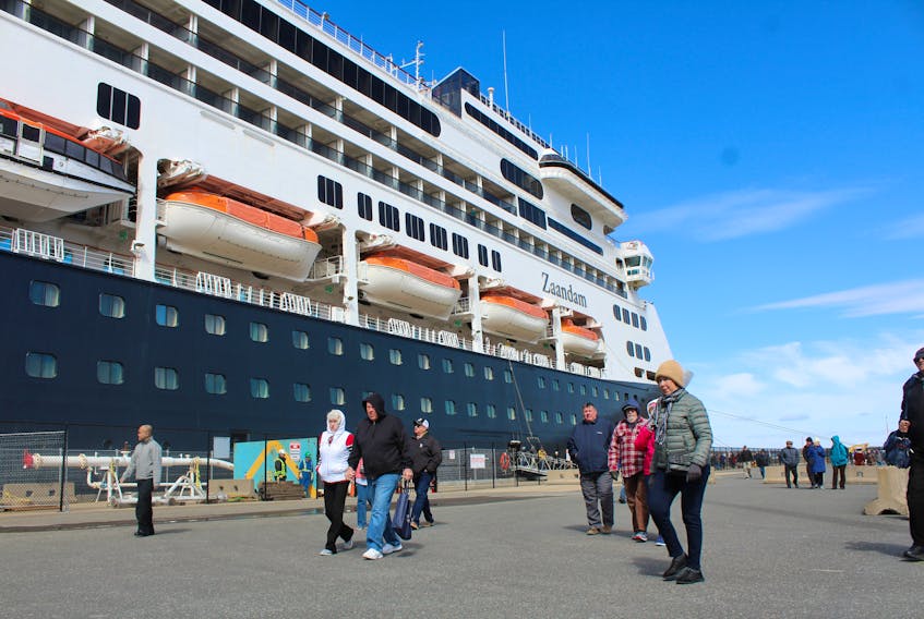 The Zaandam is the first cruise ship to dock in Sydney during the 2019 cruise ship season. The Holland America vessel arrived Tuesday morning and was set to depart early in the evening. The Zaandam is 237 metres in length and has a passenger capacity of 1,432 and a crew capacity of 615. The Cape Breton cruise ship season began April 26 when the FRAM docked in Louisbourg. Some 114 ports-of-call to Cape Breton are expected this year, bringing an estimated 175,000 passengers.