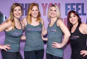 Fit as a Fiddle instructors are left to right, Laura Bowdridge, Stephanie Rice, Nadia Forrest and Rochelle Aucoin.