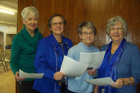 From left, Kay Batherson, Janis Rose, Margie Ross and Monica Shebib, the team behind the St. Paddy’s Day Concert held at the North Sydney Fire Hall on Sunday.