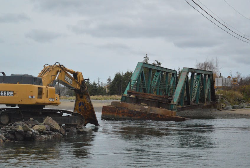 The Mira Gut Bridge was removed in November 2017 after engineers determined it was unsafe.