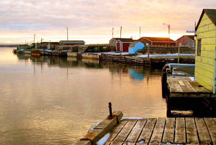 The wharves at the little fishing village of Lingan where columnist Andrea MacEachern grew up.