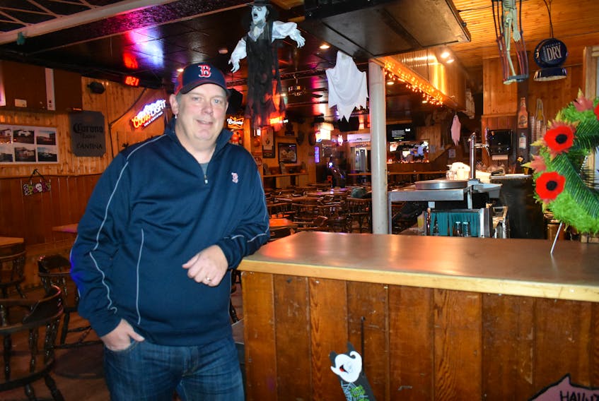 Mike Jamieson stands inside the Main Event and Jiggers Lounge in Glace Bay where they hold the annual 'Rocking for Xmas' fundraiser for the three Glace Bay area elementary schools. Since starting the fundraiser 15 years ago, they have raised $75,000 which was split between Glace Bay Elementary, John Bernard Croak Memorial and St. Anne’s Elementary.