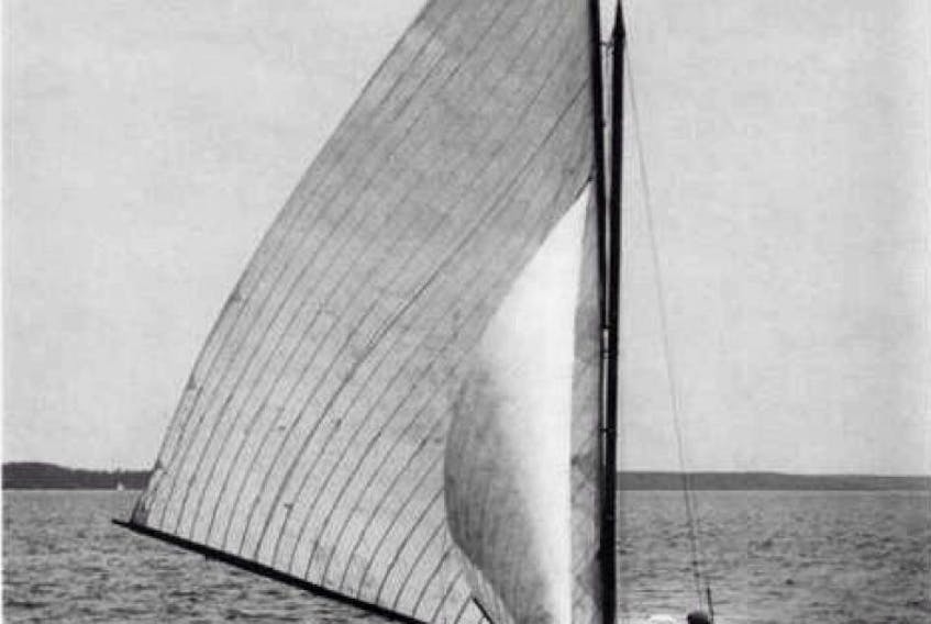 Shown here is the Glencairn sailboat, circa 1896. Likely on board were owner James Ross and skipper G.H. Duggan ( sailingscuttlebutt.com).