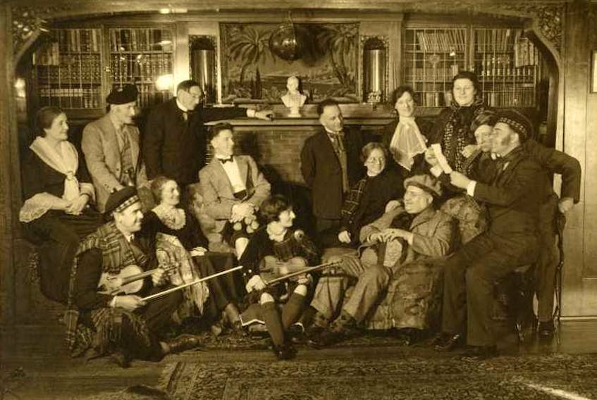 A scene from the Cotter's Saturday Night. Cotter’s Saturday Night, 77-1374-1508, ca 1935, Beaton Institute, Cape Breton University.