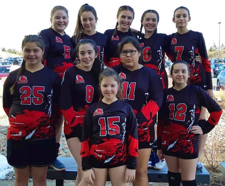 The Richmond Rize under-14 girls volleyball team, front row, Cameron Samson, middle row, Jessica Marshall, Rachel Power, Delaney Denny and Gracie Bond and back row, Reagan Hunt, Grace Murphy, Breanne Boucher, Grace DeWolfe and Adele Joshua. The girls are an example of the many competitive teams in Richmond County.