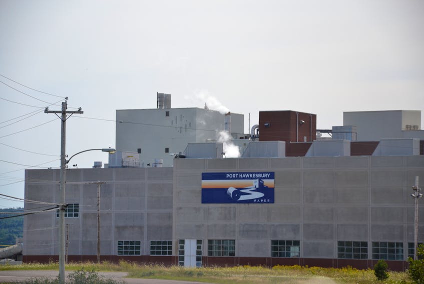 An exterior view of Port Hawkesbury Paper in Point Tupper.