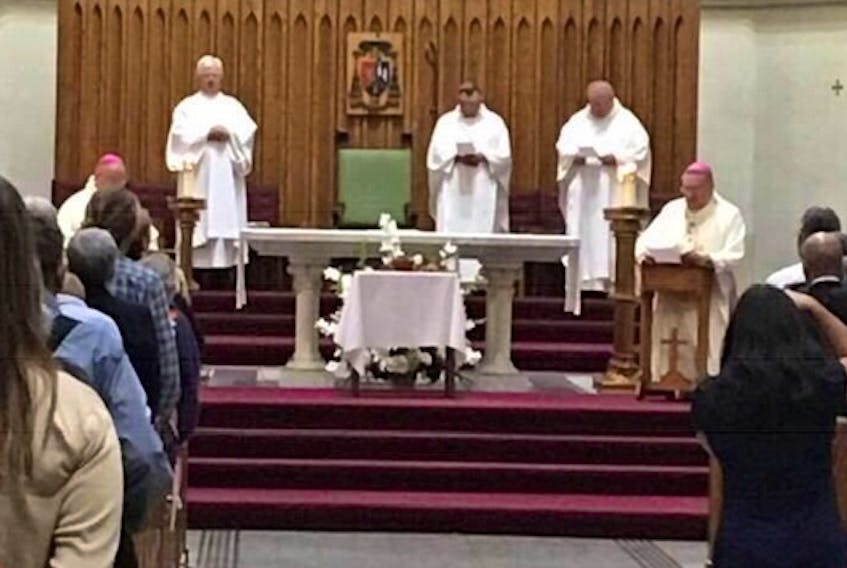 Senior officials with the Catholic Church knelt before Mi’kmaq representatives at the Treaty Day mass Monday in Halifax to make a formal apology for the abuse that occurred at the Shubenacadie Residential School. The Rite of Forgiveness at St. Mary’s Basilica included Archbishop of Halifax-Yarmouth Rev. Anthony Mancini and Bishop of Antigonish Rev. Brian Dunn.