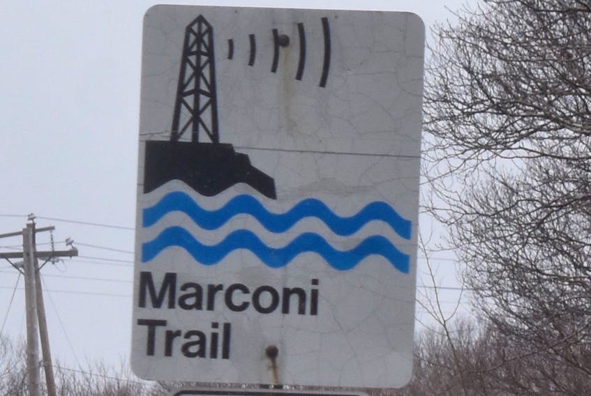 Will this Marconi Trail sign soon be a thing of the past? Just wait and see.