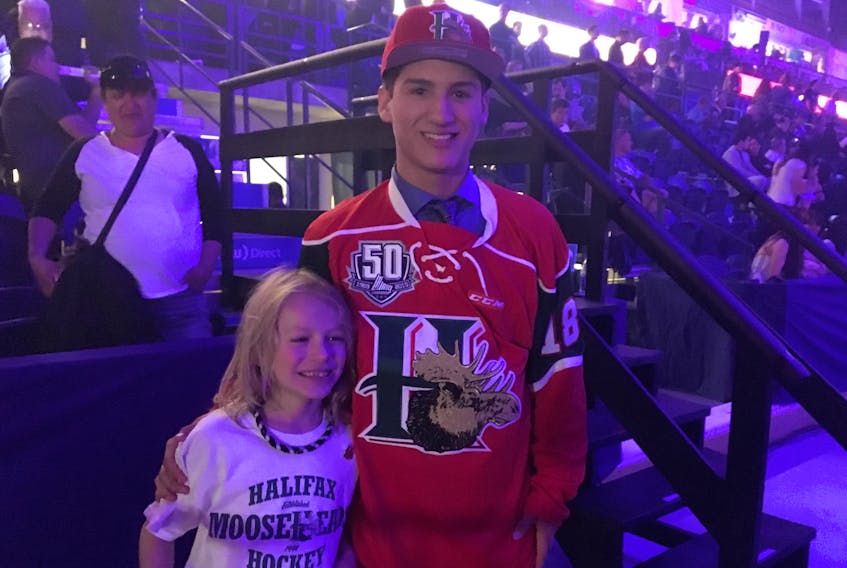 The Halifax Mooseheads selected Sonny Kabatay in the fifth round, No. 80 overall. The 5-10, 165-pound centre from Membertou scored 18 goals to go along with 24 assists for 42 points in 34 games in his rookie season with the Cape Breton Unionized Tradesmen.
