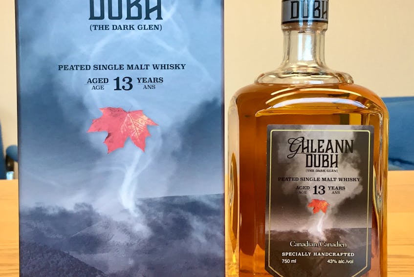 Glenora’s Ghleann Dubh peated single malt whisky will be sampled at this year’s NSLC Festival of Whisky, which will be held from Feb. 28 to March 2.