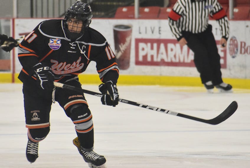 Darren Waterman is in his second season with the Cape Breton West Islanders. The 17-year-old team captain is second on the team in points (32) and will look to lead the Islanders to their third straight East Coast Ice Jam championship this weekend.