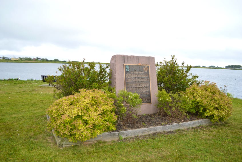 The monument at the John Bernard Croak Memorial Park in Glace Bay attracts people to the park but so does a fountain, located a few hundred feet behind in the water. The fountain hasn’t worked for about three months. Municipal officials says they are trying to make repairs but the fountain is old and it’s difficult to get parts.