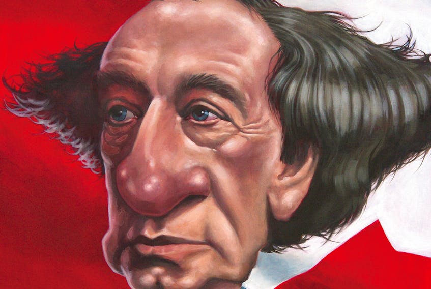 This Bruce MacKinnon work depicting Canada’s first prime minister Sir John A. Macdonald will be among the caricatures on display at the J. Franklin Wright Gallery in Port Hawkesbury later this month.