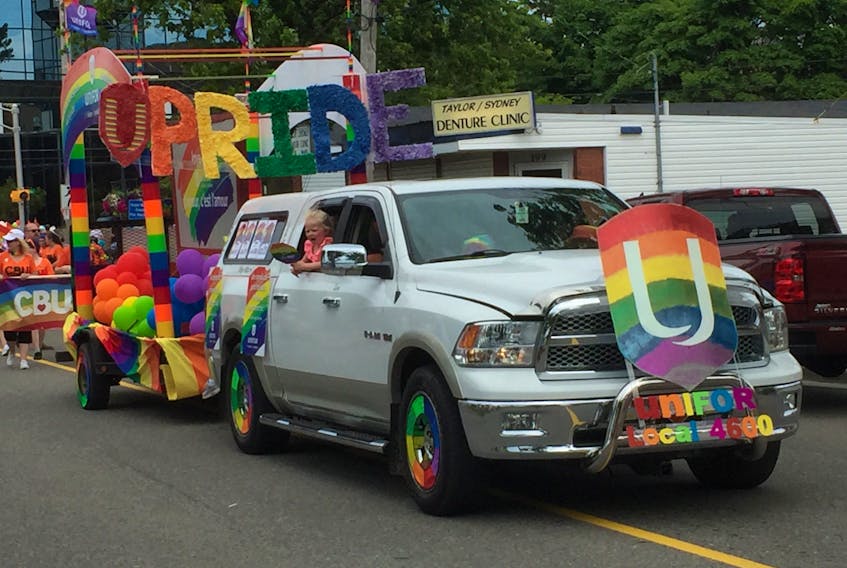 The Unifor Local 4600 float really caught my eye as it drove down the street for Sydney's Pride parade.