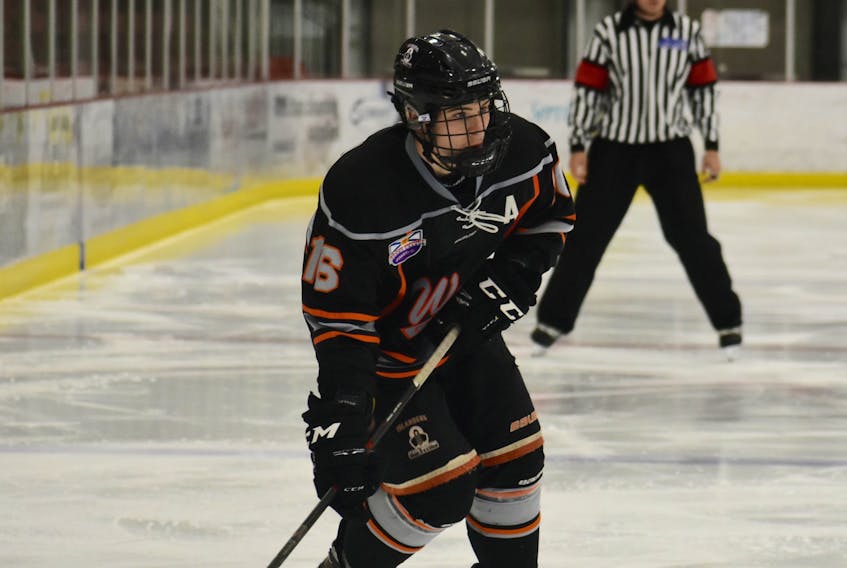 Matthew Ellis of the Cape Breton West Islanders is a seventh-round draft pick of the Rimouski Océanic of the Quebec Major Junior Hockey League. He will be in the Islanders lineup when they face the Cape Breton Unionized Tradesmen at the Membertou Sport and Wellness Centre on Wednesday.