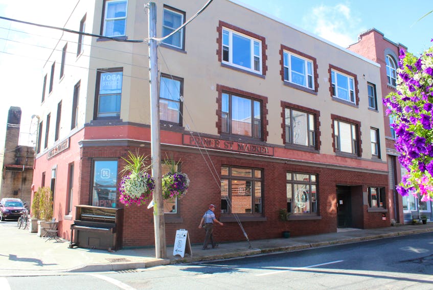 The Prince Street Market at 54 Prince St., Sydney, was listed for sale on Aug. 30. Former owner Jim Matthews, a financial planner who worked in Halifax but was originally from Sydney Mines, was killed in his apartment on the third floor of the building on Aug. 29, 2017. The building was put up for sale by his family and business partners for $499,900.
