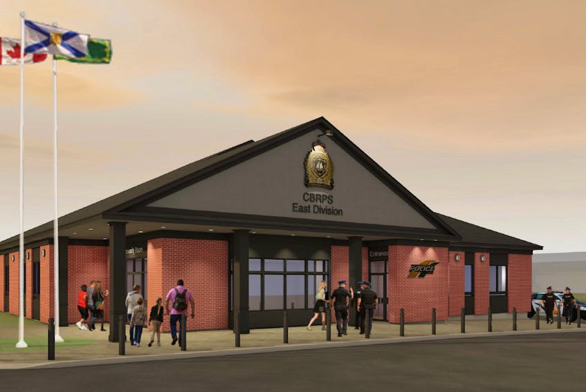 A conceptual drawing depicts what a new east division building for the Cape Breton Regional Police Service could look like. The tender for the building’s design has been issued.