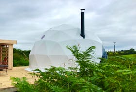 Images from F. Domes company website show the type and style of geodesic domes that Dartmouth resident Scott Archer plans to erect in Judique, Inverness Co., as he readies his new business, Archer’s Edge Luxury Camping Inc.