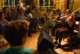 People filled the Red Shoe Pub in Mabou to hear music that's literally up-close-and-personal from Wendy MacIsaac, Brent Chaisson and Howie MacDonald during last year's KitchenFest.