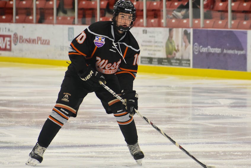 Dell Welton is in his second season with the Cape Breton West Islanders of the Nova Scotia Eastlink Major Midget Hockey League. The Baddeck product is also a draft pick of the Charlottetown Islanders of the Quebec Major Junior Hockey League.