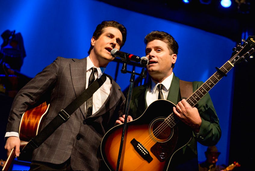 Ron Newcombe (left) and Jimmie Inch are the Everly Brothers, part of “The Legends” which is returning to Glace Bay’s Savoy Theatre at the end of January. - Corey Katz