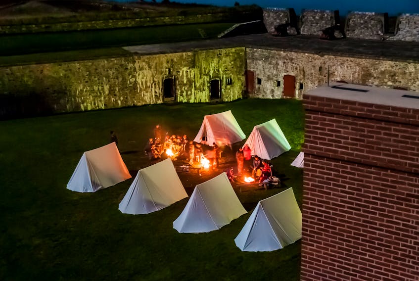 The Great Louisbourg Sleepover returns Saturday and offers guests the chance to drink, camp and be merry with the ghosts. The 18th century tents will be set up at night in the Fortress of Louisbourg. The sleepover happens rain or shine, the night before the Fête de Saint-Louis.