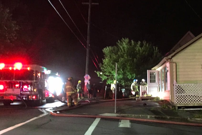 The New Waterford Volunteer Fire Department responded to a fire at 487 Heelan St. in New Waterford at approximately 2 a.m. Friday. The fire, which has halted business at Tracey’s Café, is not believed to be suspicious.