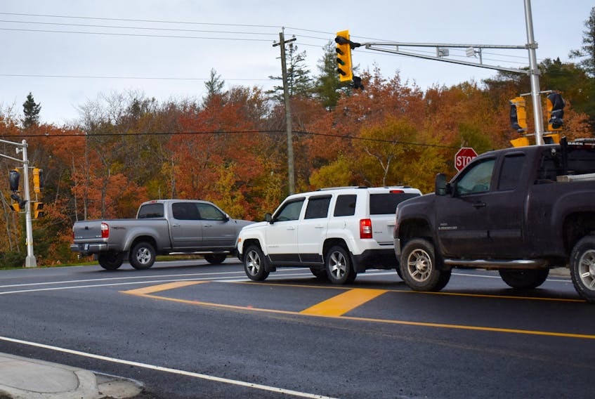 Motorists trying to access a busy CBRM roadway were forced to wait at a stop sign as the traffic lights at the intersection of Grand Lake Road and Yolanda Drive remained non-operational on Wednesday. However, Nova Scotia Power has stated that power will be hooked up to the traffic signals as early as Friday or as late as the end of next week. Residents of the nearby Kytes Hill subdivision and motorists traveling the busy Sydney to Glace Bay highway have long called for safety improvement stop the dangerous junction.