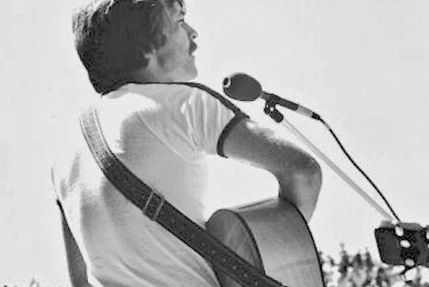 Well-known local musician Fred Lavery is shown at the Tarbot Music Festival in August, 1977.