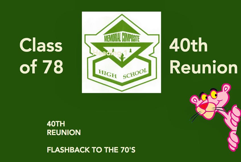 Shown is the logo for the Memorial High School class of 1978 reunion that will take place this weekend.