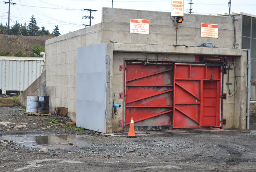 The entrance to the Donkin mine is shown in this file photo. The operation of the mine has been suspended by the Department of Labour following a roof fall on Dec. 28.