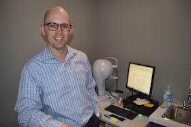 Optometrist Dr. Shaun MacInnis left Halifax about four years ago and returned to Cape Breton where he now operates Island EyeCare, specializing in dry eye disease.