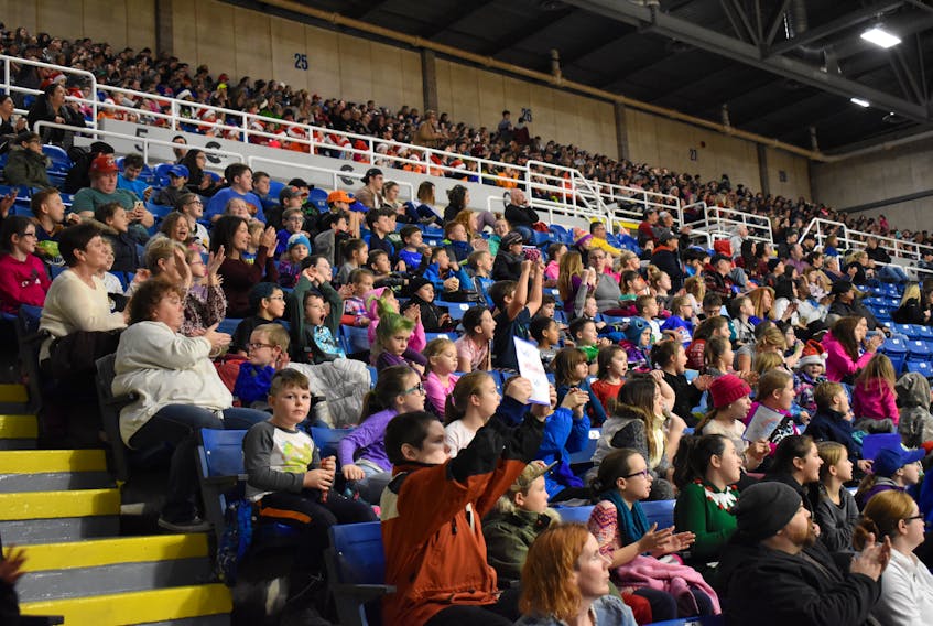 An estimated crowd of 4,000, mostly students, took in Wednesday’s Cape Breton Highlanders game at Centre 200. Most of the students were at the game as part of the Highlanders first Youth Day.